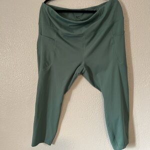 Nike One Dri Fit green Leggings
